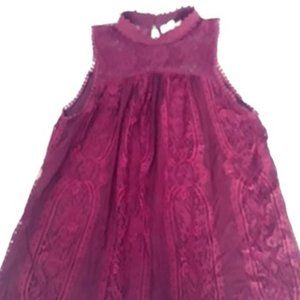 Lace Halter Top Blouse